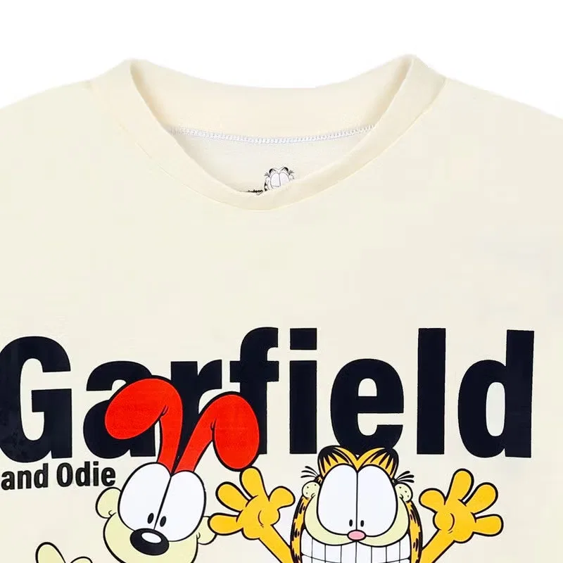 Футболка с принтом Garfield and Odie Nickelodeon, белый — фото 4