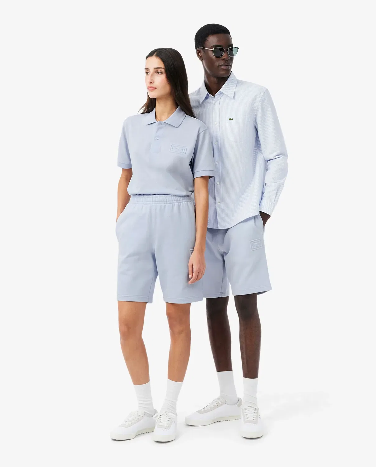 Мужские шорты из футера хлопковые Lacoste, Azul Claro