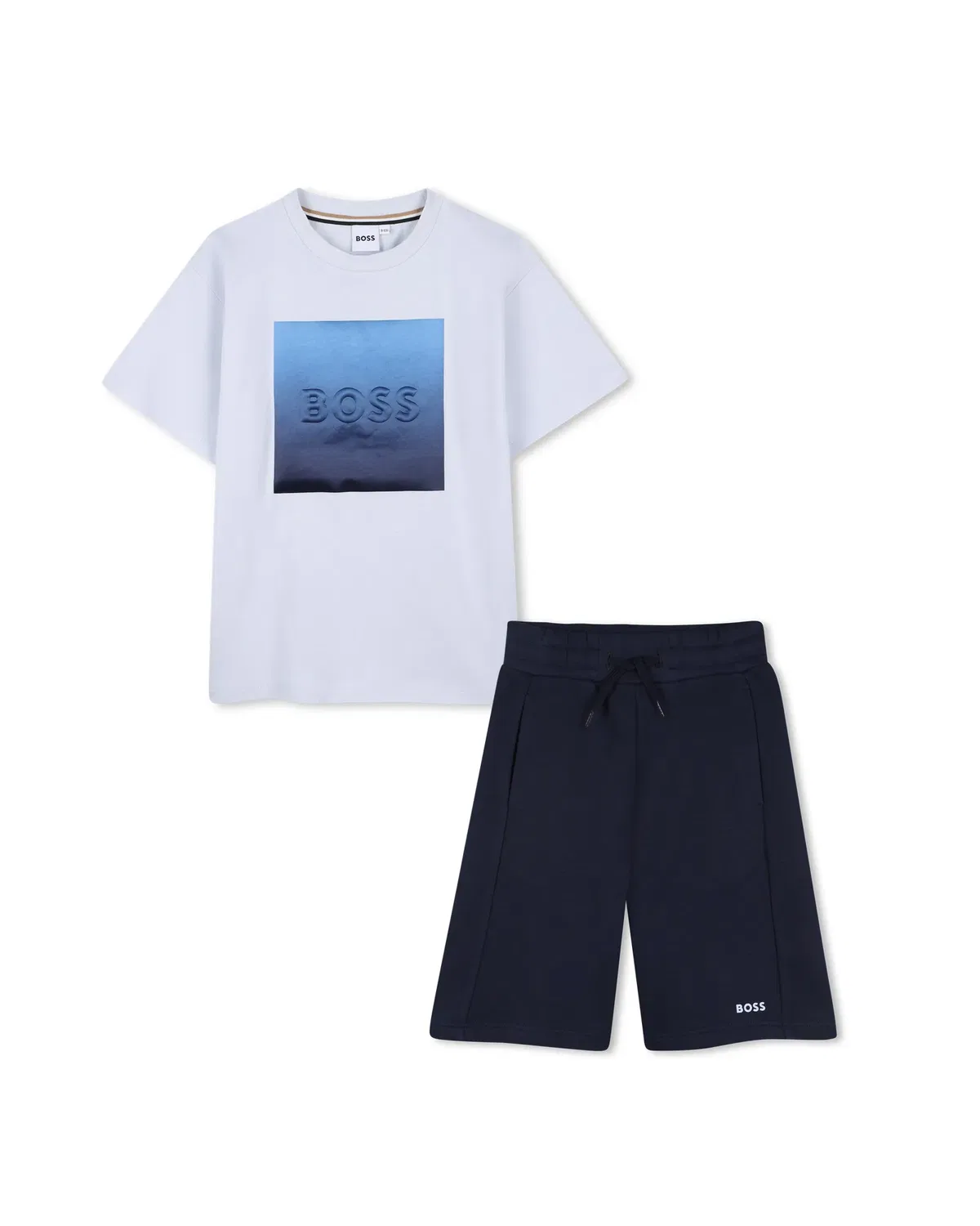 Детский комплект для мальчиков с принтом BOSS Kidswear, Azul