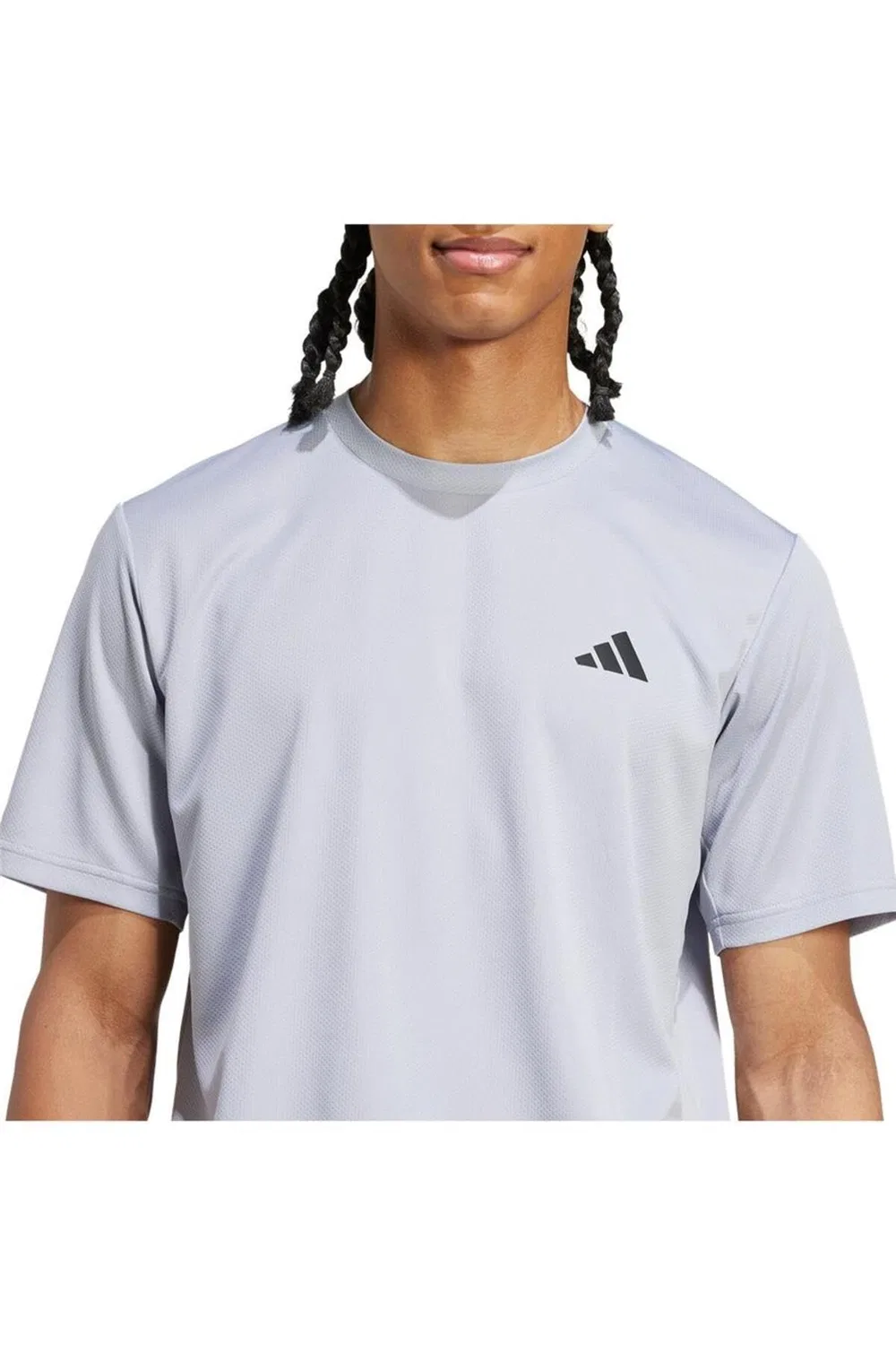 Мужская футболка с коротким рукавом Train Essentials Training Tee adidas, Halo Silver/Black — фото 3