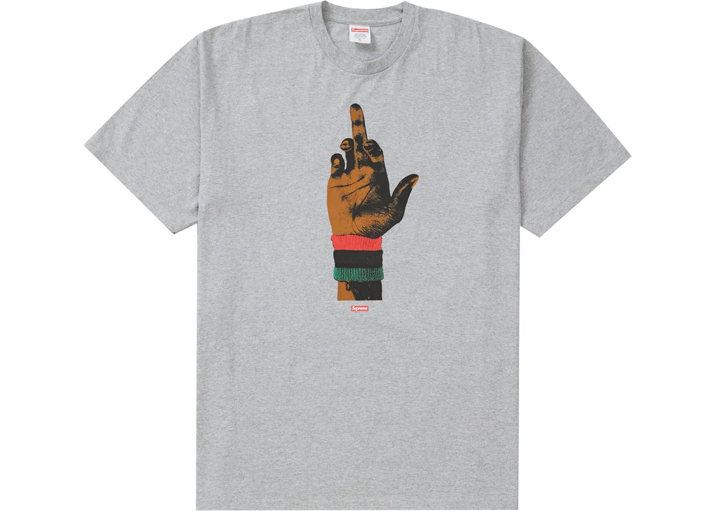 Мужская футболка с принтом Supreme dead prez RBG Tee, Heather Grey