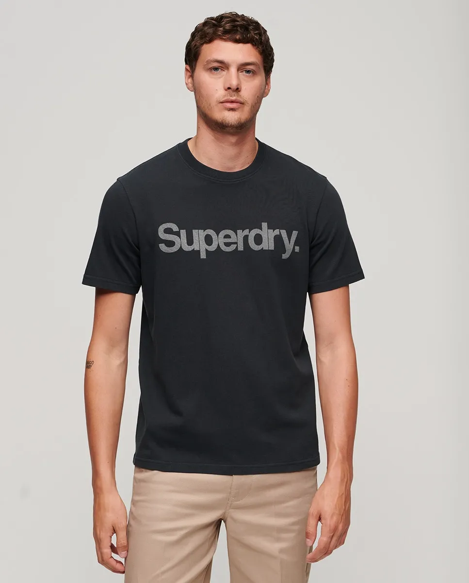 

Футболка мужская свободного покроя City Superdry, тёмно-синий