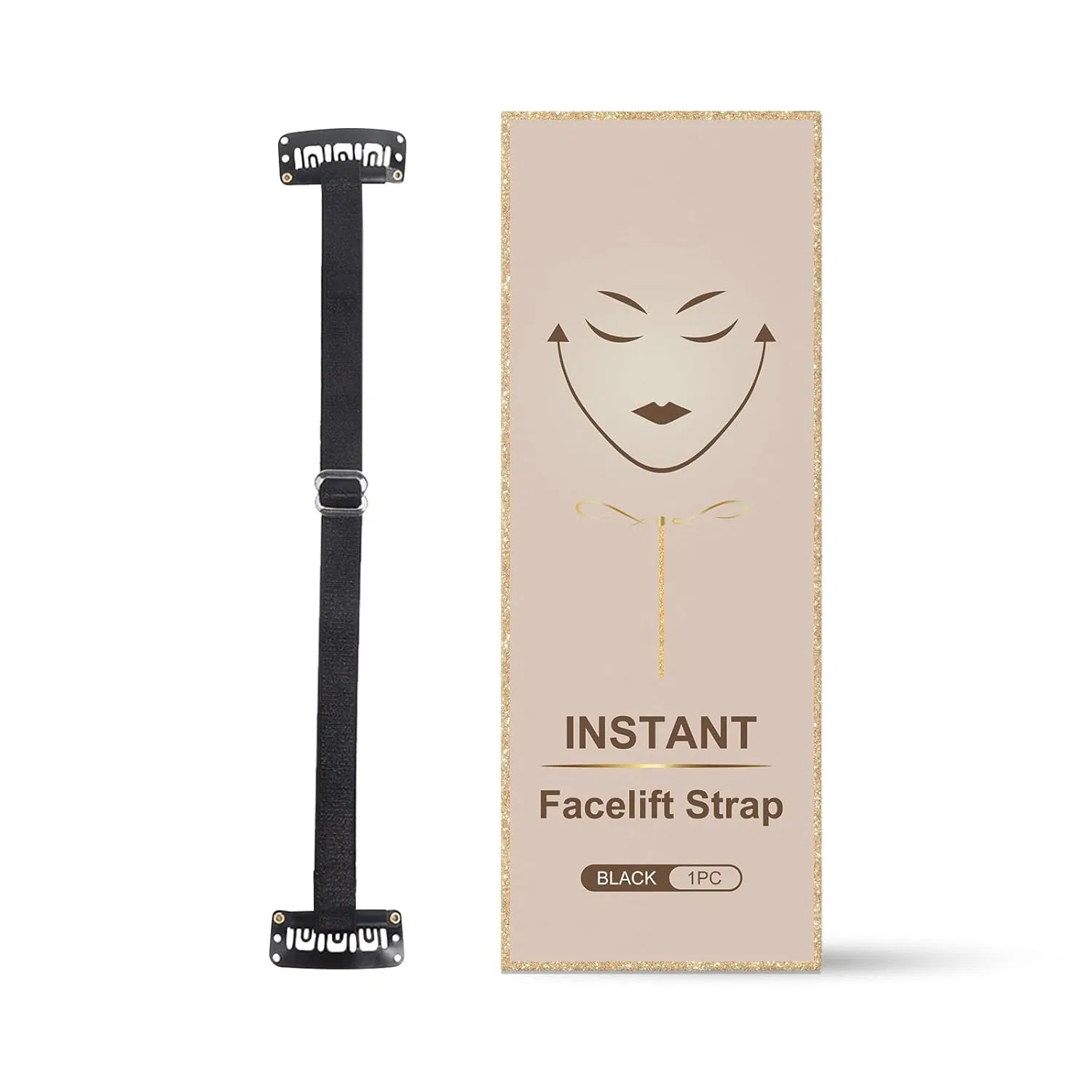 Facelift Bandage, полиэстер, Wilgure, 1 шт, Black
