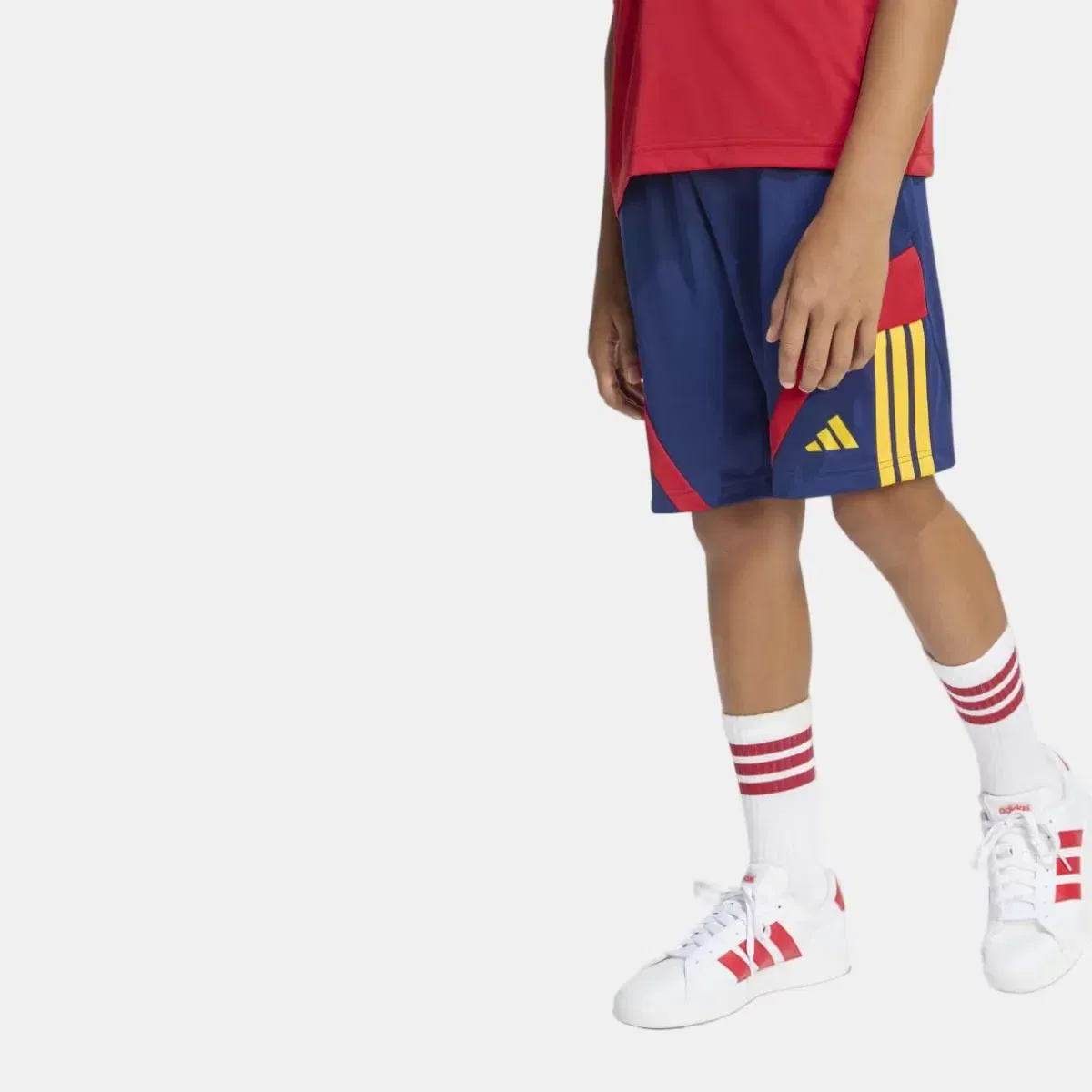 Детские шорты для мальчиков из полиэстера House of Tiro adidas, Синий