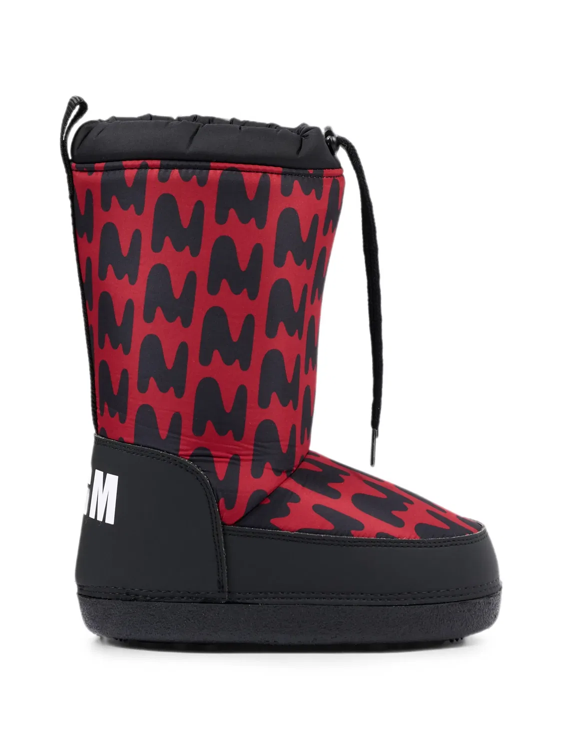 Зимние сапоги с монограммой Msgm Kids, красный