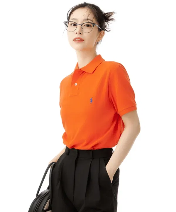 Пике/поло с сетчатой тканью, кастомная slim-fit модель, Polo Ralph Lauren, оранжевый — фото 4