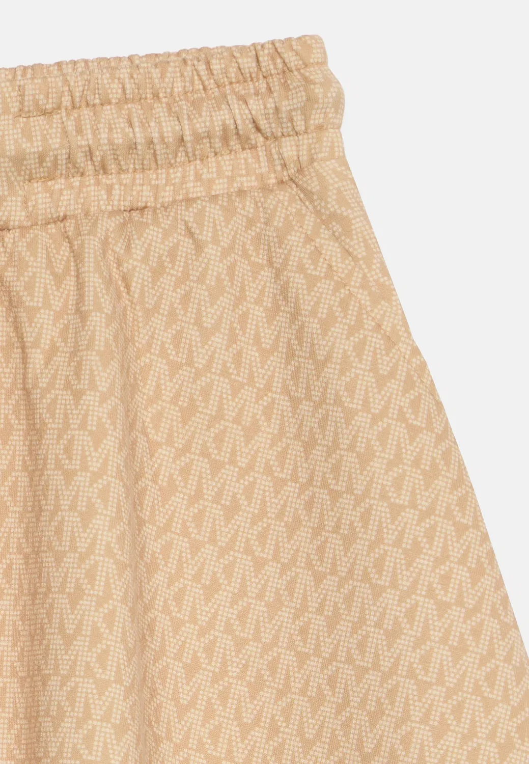 Короткая мини-юбка Michael Kors Kids, Light Chocolate Brown — фото 4