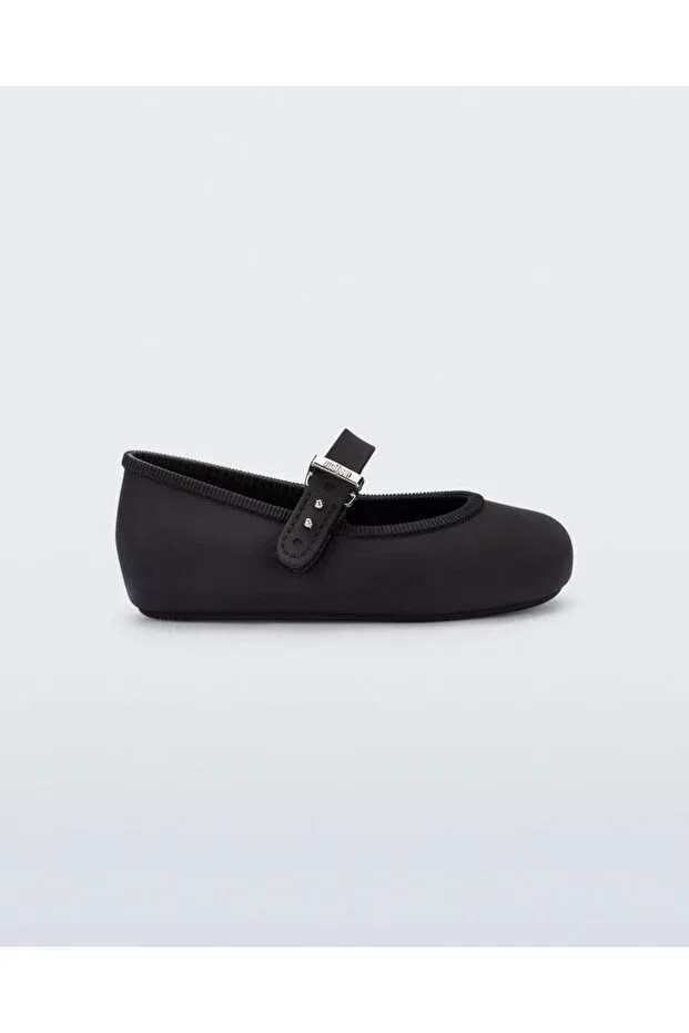 Детские балетки для девочек с коротким каблуком Mini Melissa, Black