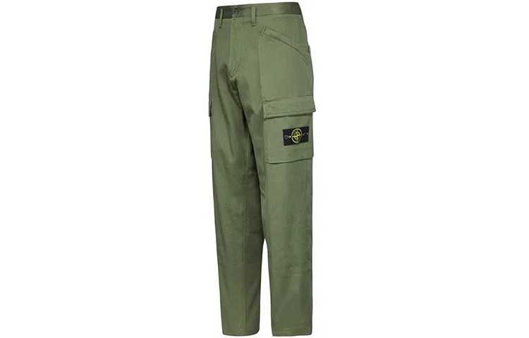 Мужские карго-брюки STONE ISLAND, Gray Green — фото 4