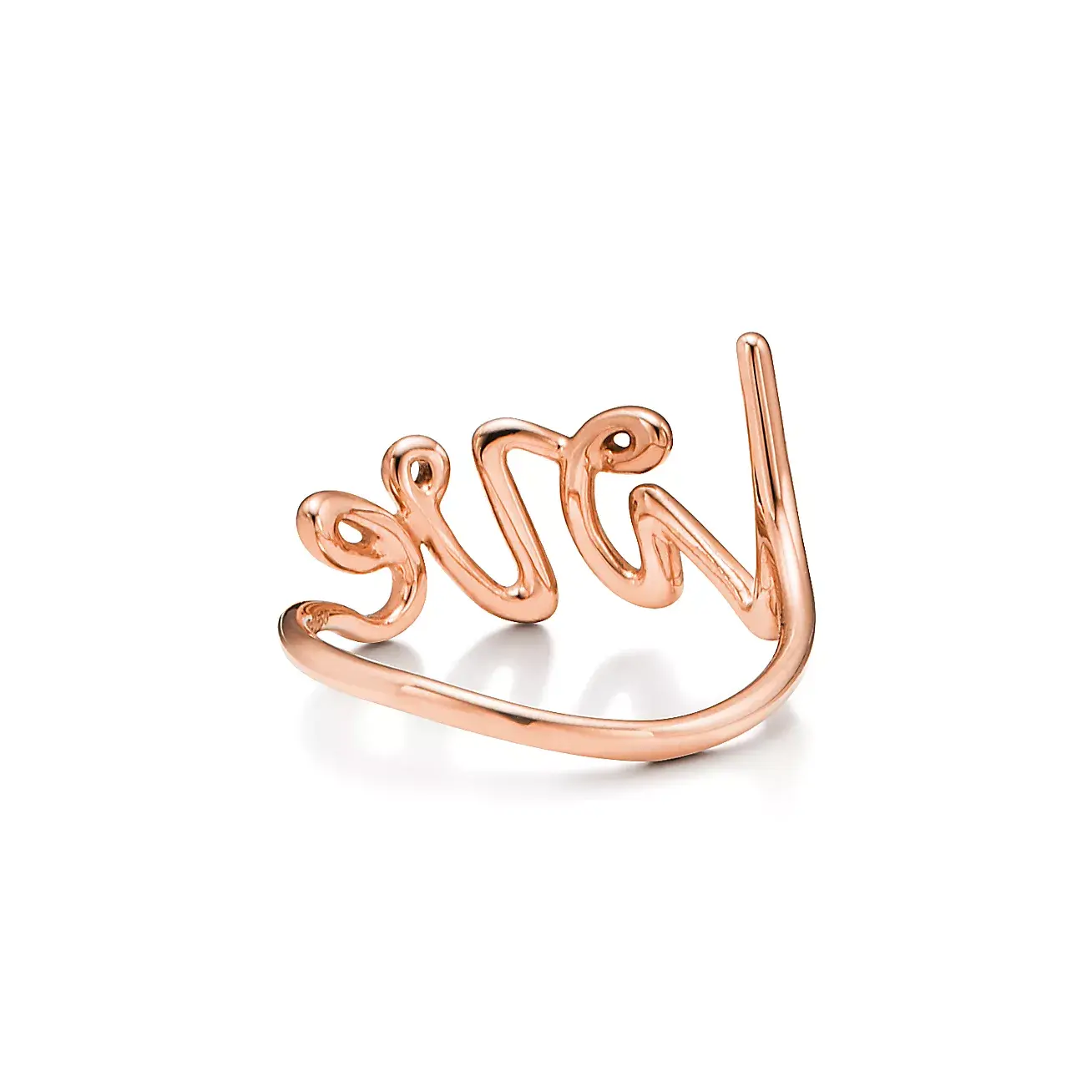 Кольцо Tiffany & Co. x Paloma Picasso Love Small, розовое золото — фото 3