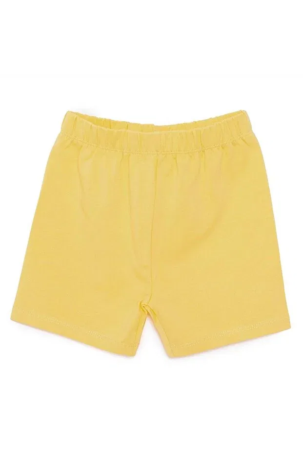 Детские шорты для девочек хлопковые Hellobaby basic shorts Ebebek Hello Baby, Sarı
