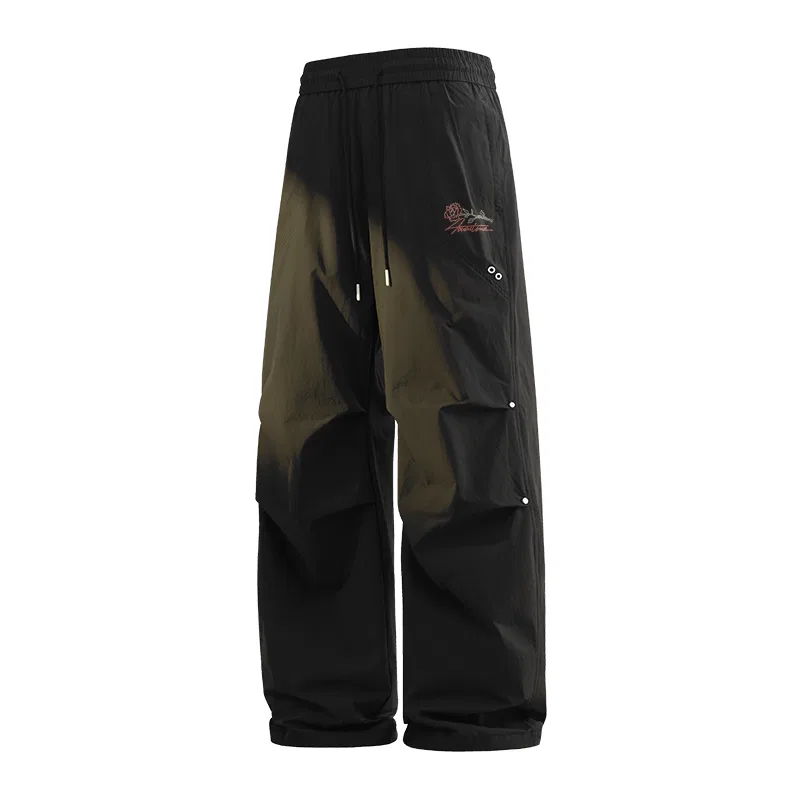 Детские повседневные брюки прямого кроя Parachute Outdoor Paris Gray, MINISO, Цвет Parachute Outdoor Paris Gray (English Rose Pants Logo) — фото 3