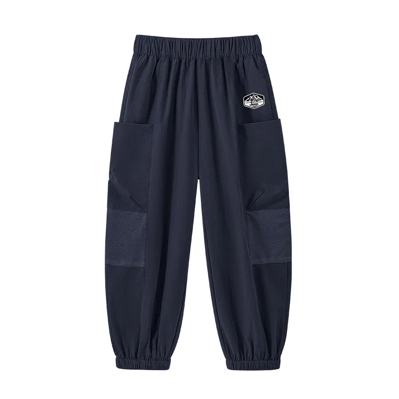 Детские карго-брюки для мальчиков с утеплением Navy Blue/E Mountaineering K, Jeep
