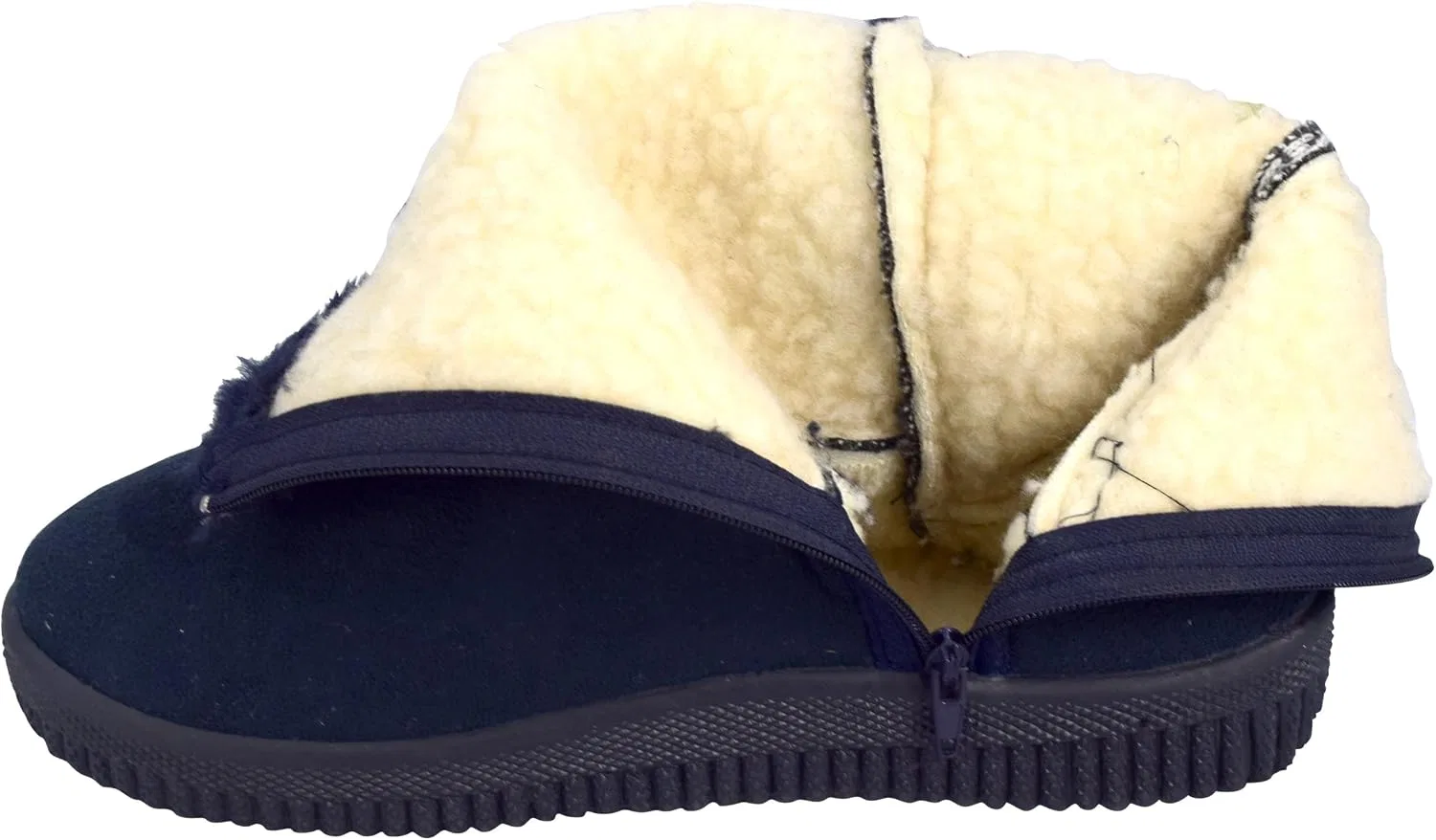 Детские зимние сапоги с искусственным замшем и мехом Snowflake Peach Couture, Navy — фото 2