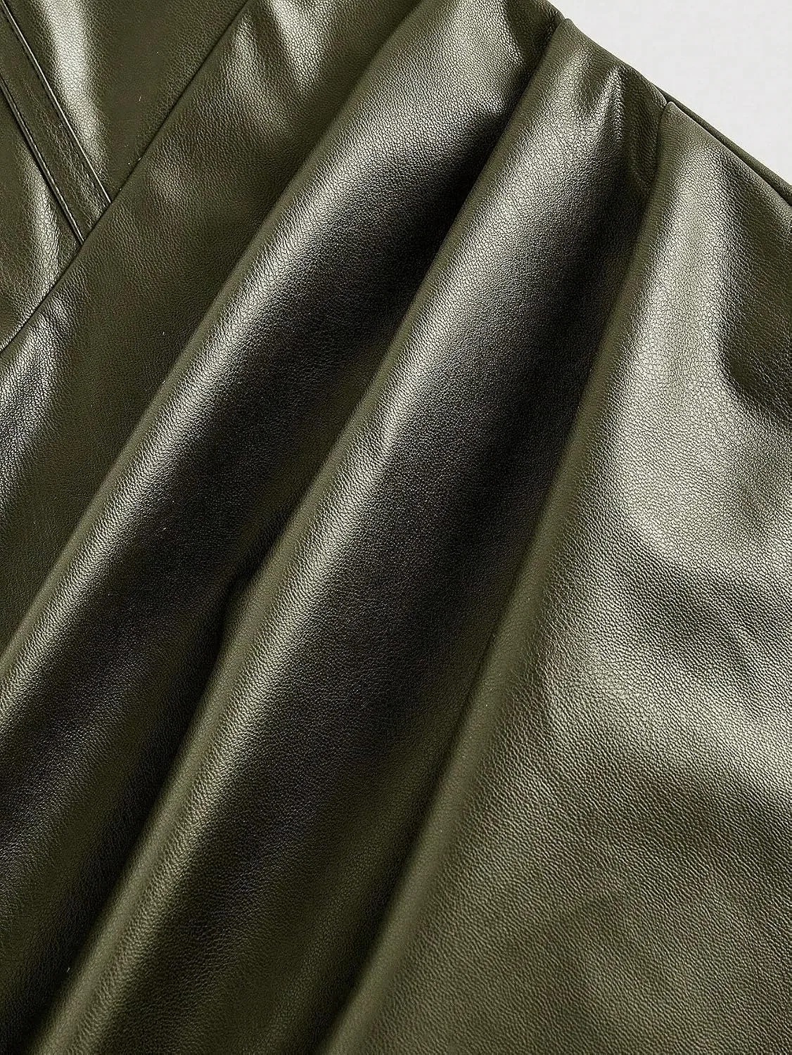 Женское облегающее миди-платье с разрезом и молнией, Army Green — фото 4