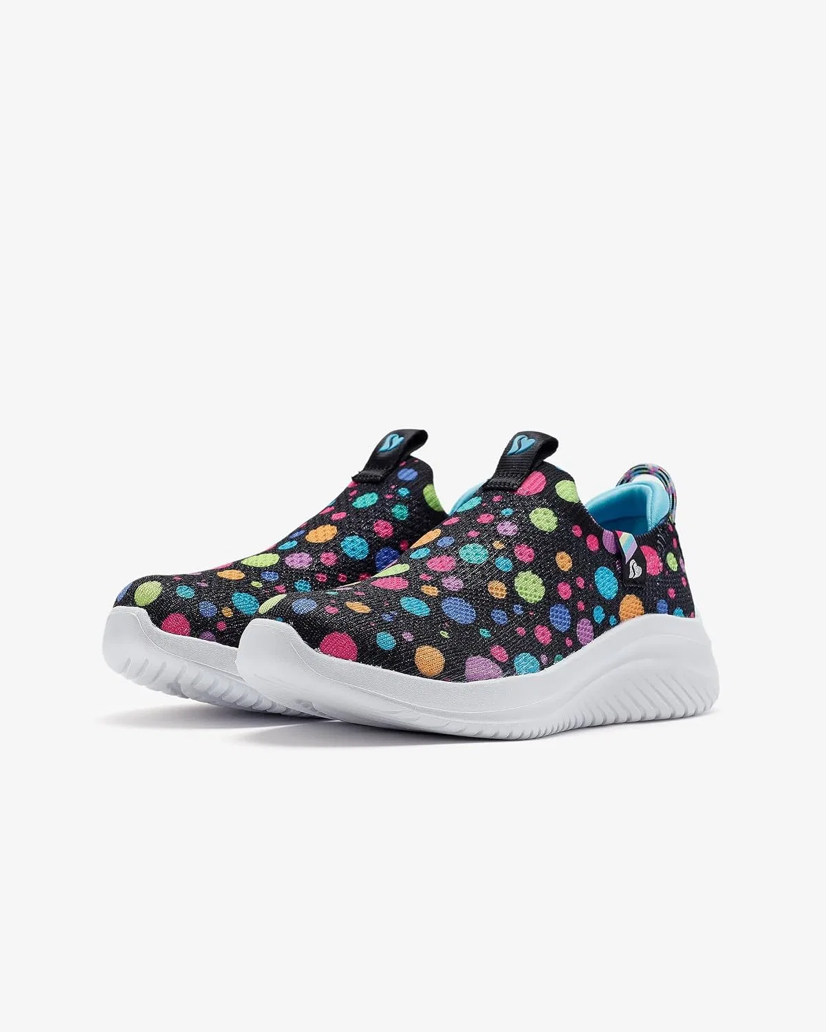 Детские кроссовки для девочек Ultra Flex 3.0 Skechers, Black/Multi — фото 3