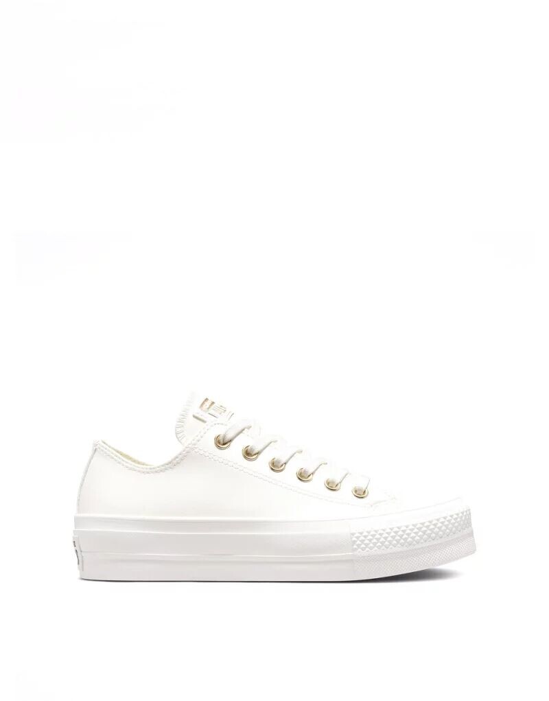 

Белые винтажные кроссовки на платформе Converse Chuck Taylor All Star Lift, Белый, Белые винтажные кроссовки на платформе Converse Chuck Taylor All Star Lift