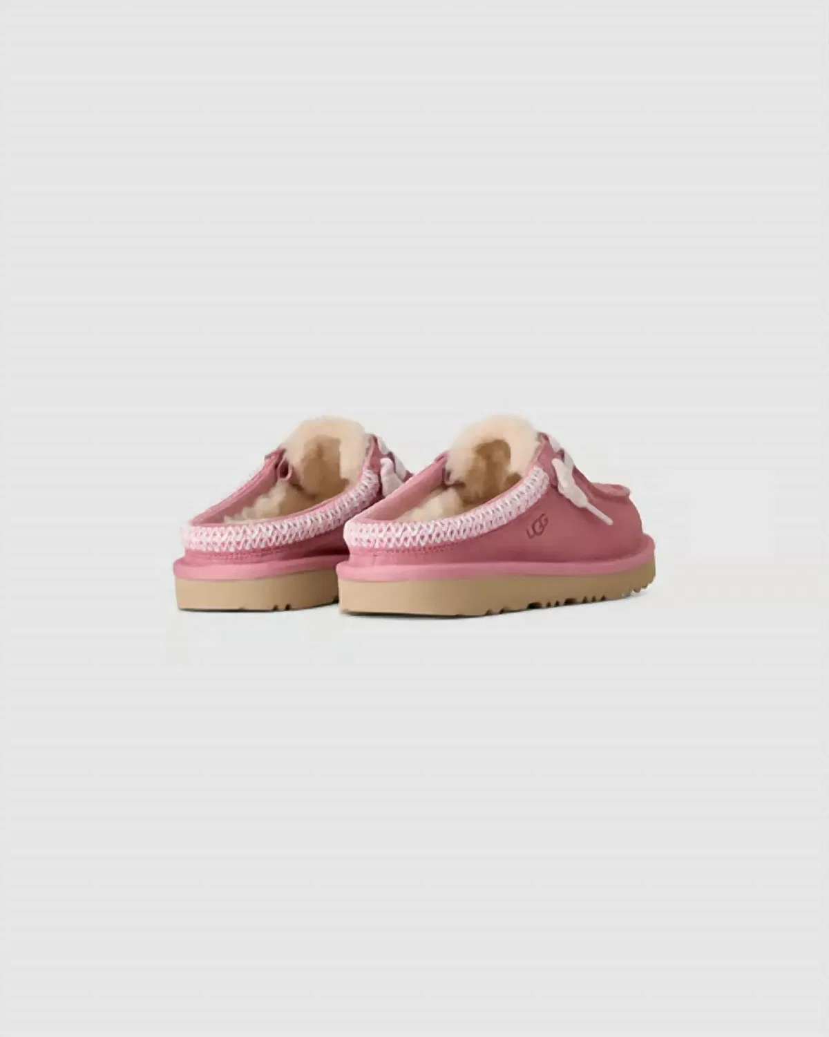 Детские тапочки-мюли без задника на мягкой подкладке Tasman Mule UGG, Horizon Pink — фото 4