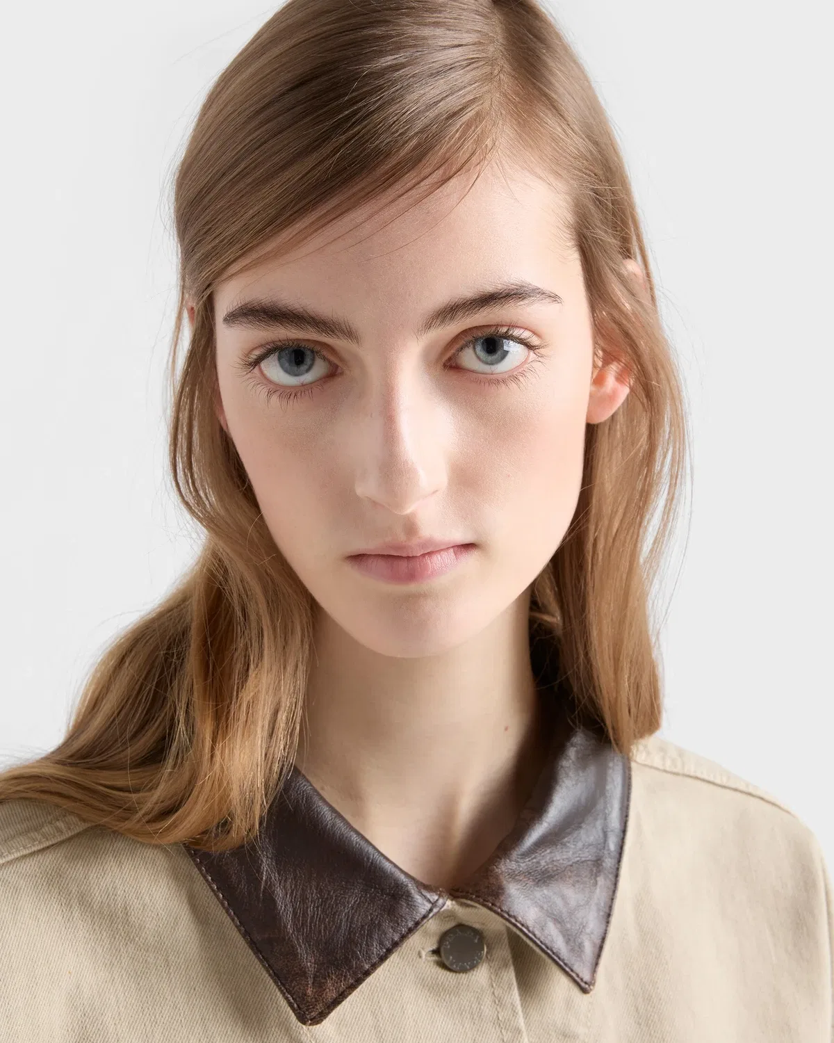 Джинсовая куртка свободного кроя Prada, бежевый — фото 4