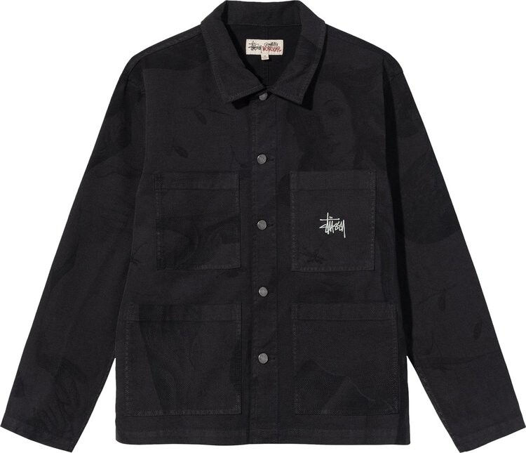 

Куртка Stussy Venus Chore Jacket 'Black', черный