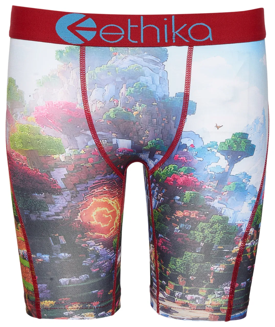 Детские трусы для мальчиков с четырехсторонней растяжимостью Graphic Briefs Ethika, синий/красный — фото 2