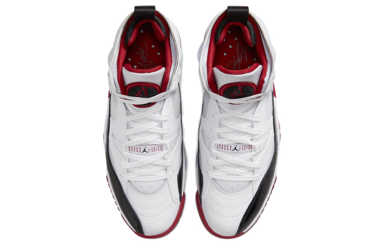 Кроссовки Nike Jumpman Two Trey, белый/черный/красный — фото 4