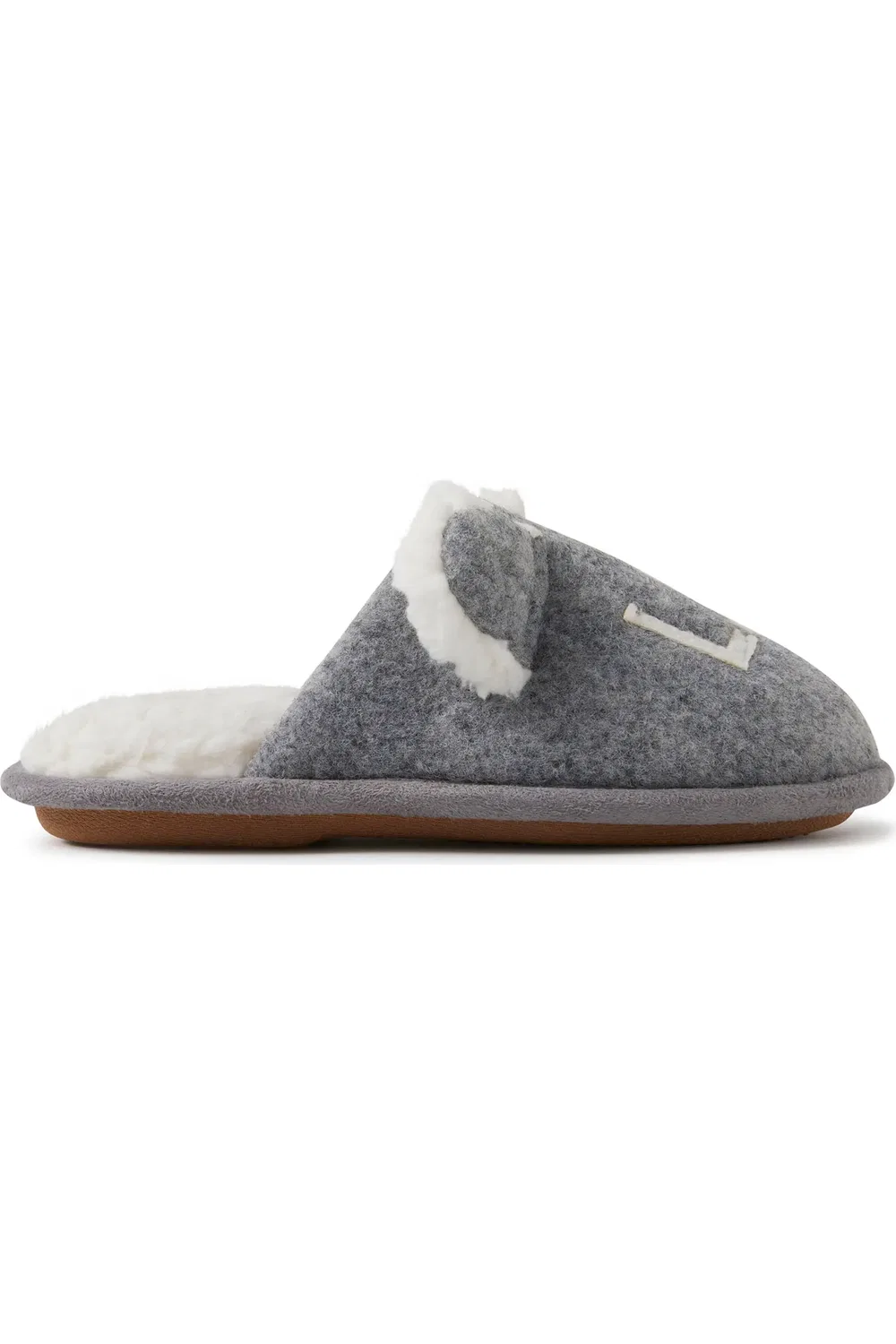 Детские тапочки с мишкой из коллекции Family Bear Casey Lil Bear Dearfoams, Light Heather Grey — фото 2