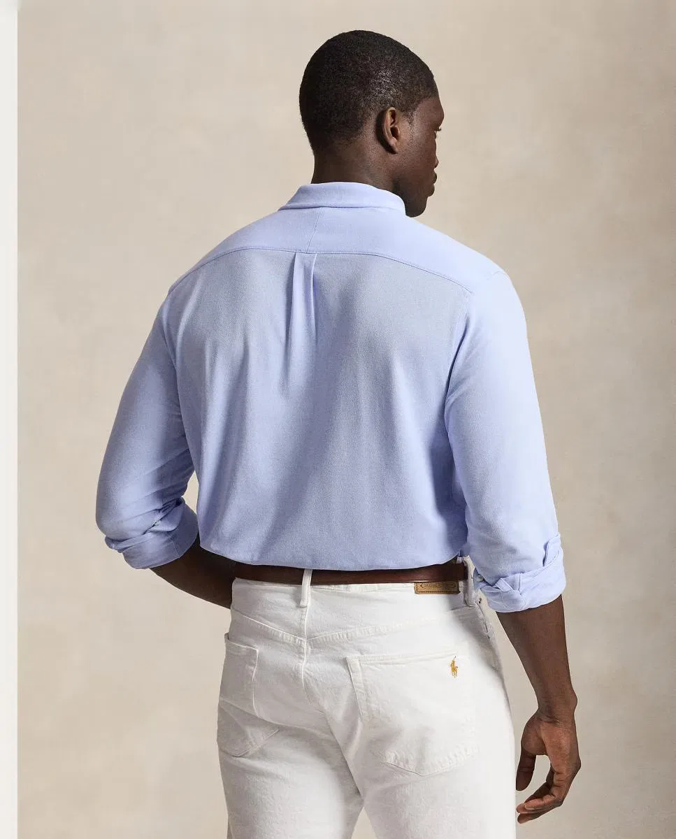 Мужская рубашка, Ultraligera Azul Pebble, Polo Ralph Lauren, Azul pálido — фото 2