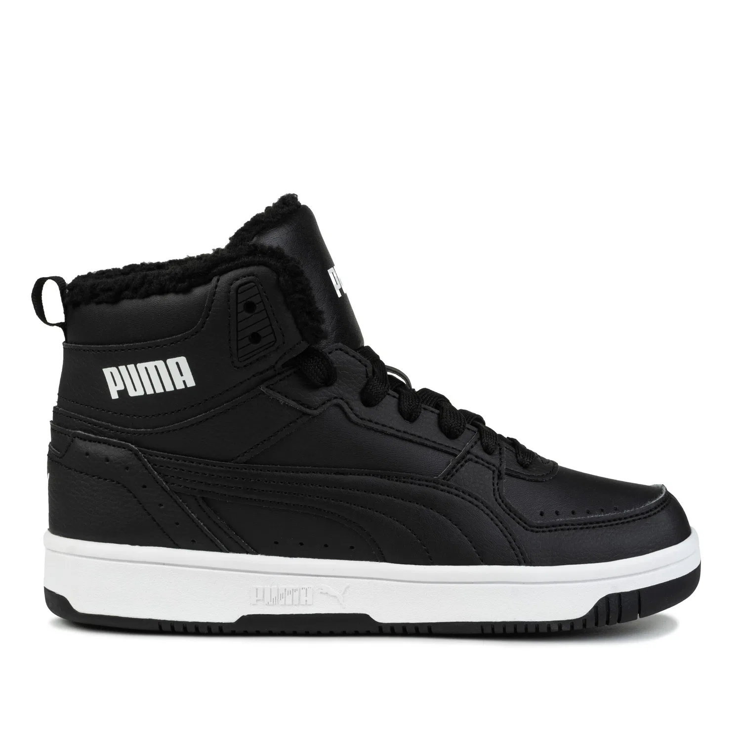 Детские кроссовки с ретро-дизайном Rebound Joy Fur Jr Puma, Schwarz Weiss Grau