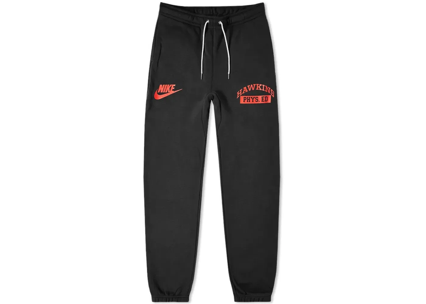 Мужские спортивные штаны с принтом Stranger Things Nike, Black/Red