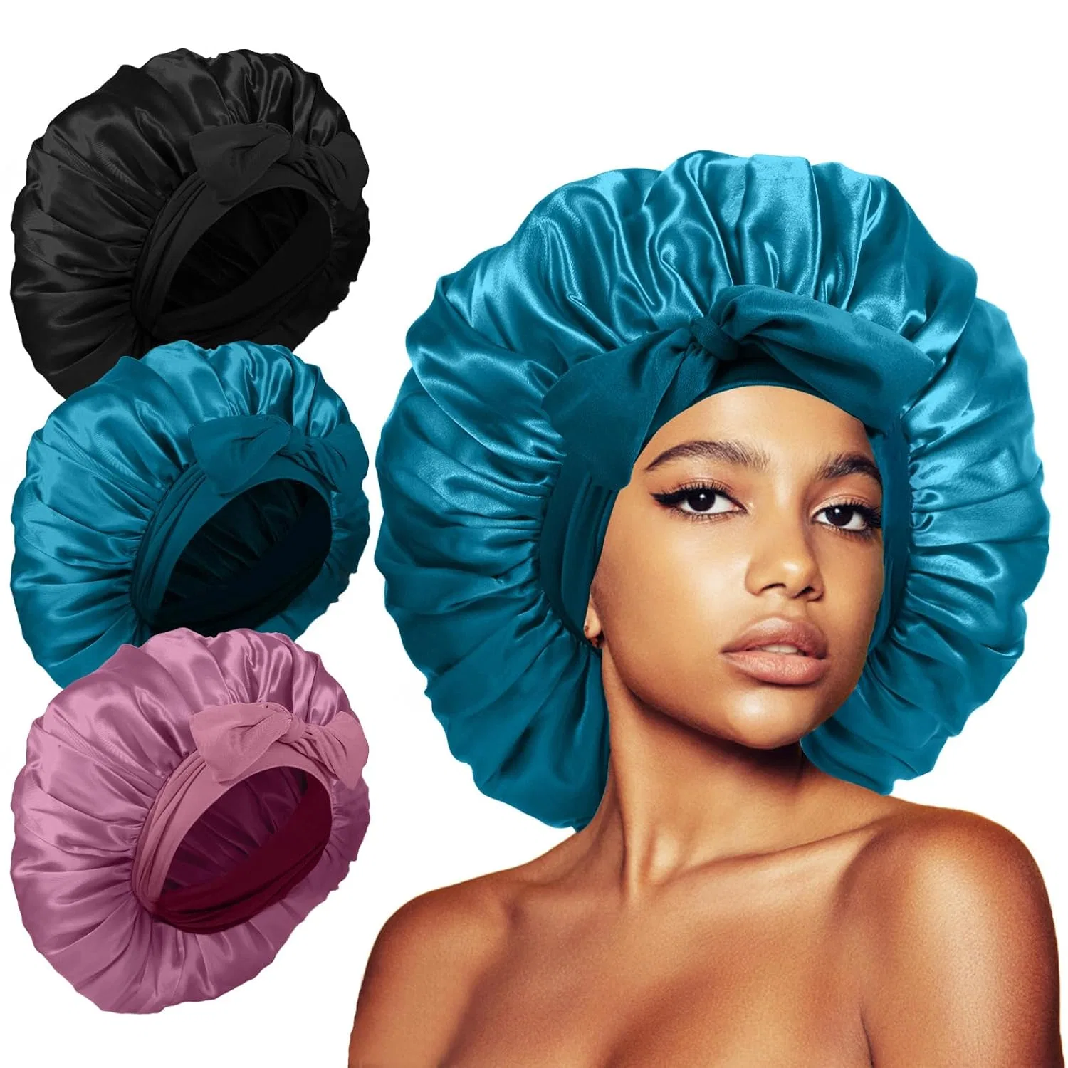Шапочка для душа Satin Bonnet, 3 шт, Kafteri, A18