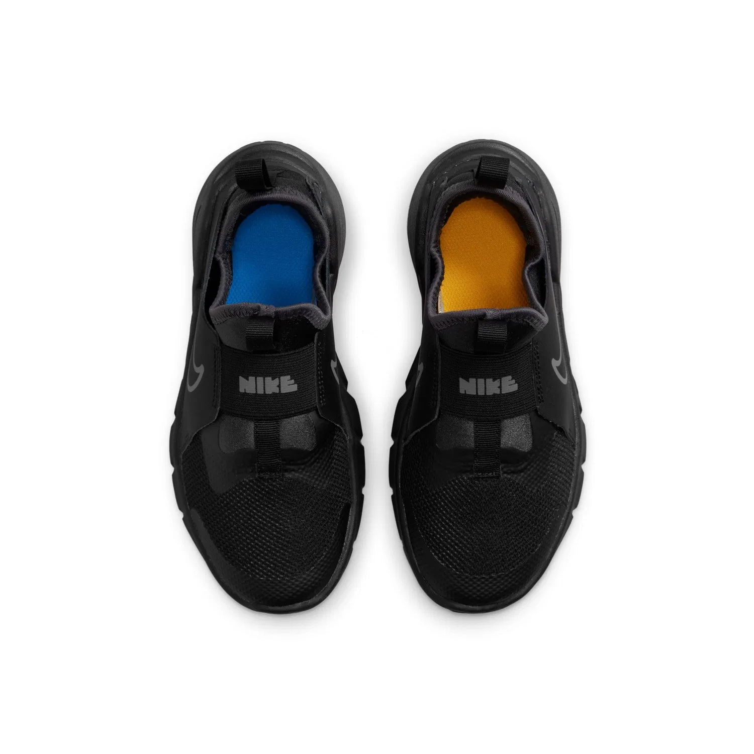 Детские беговые кроссовки для мальчиков с мягкой подошвой Flex Runner 2 NIKE, Black Flat Pewter Anthracite Photo Blue — фото 3