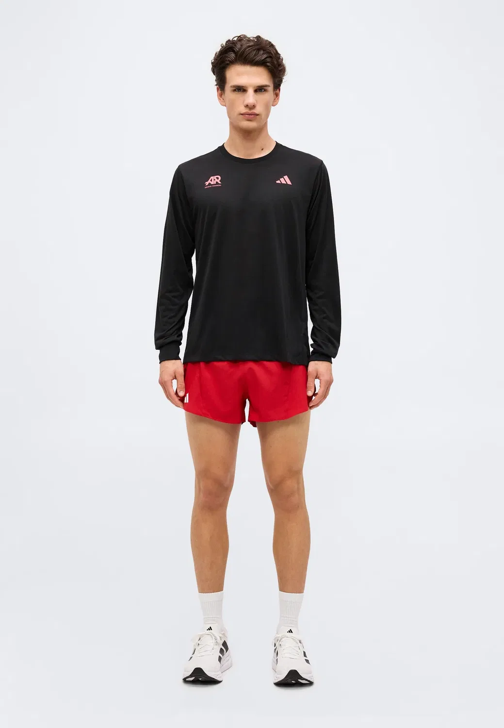 Adi365 унисекс - футболка с длинными рукавами Adidas Performance, Black/Pure Turbo — фото 3