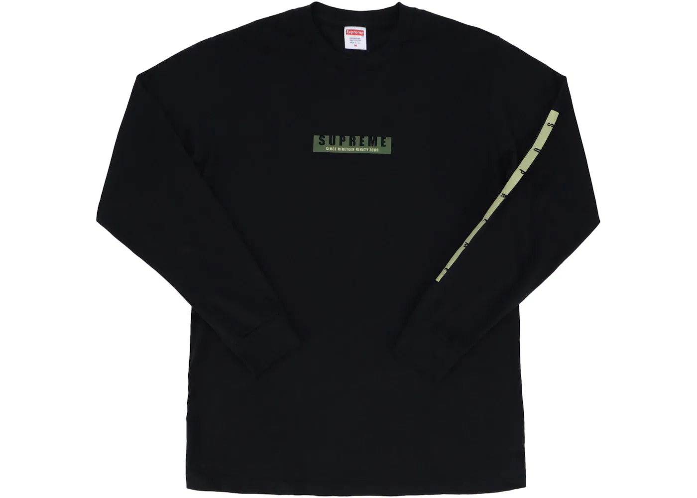 Мужская футболка с длинным рукавом с принтом Tee Supreme, Black
