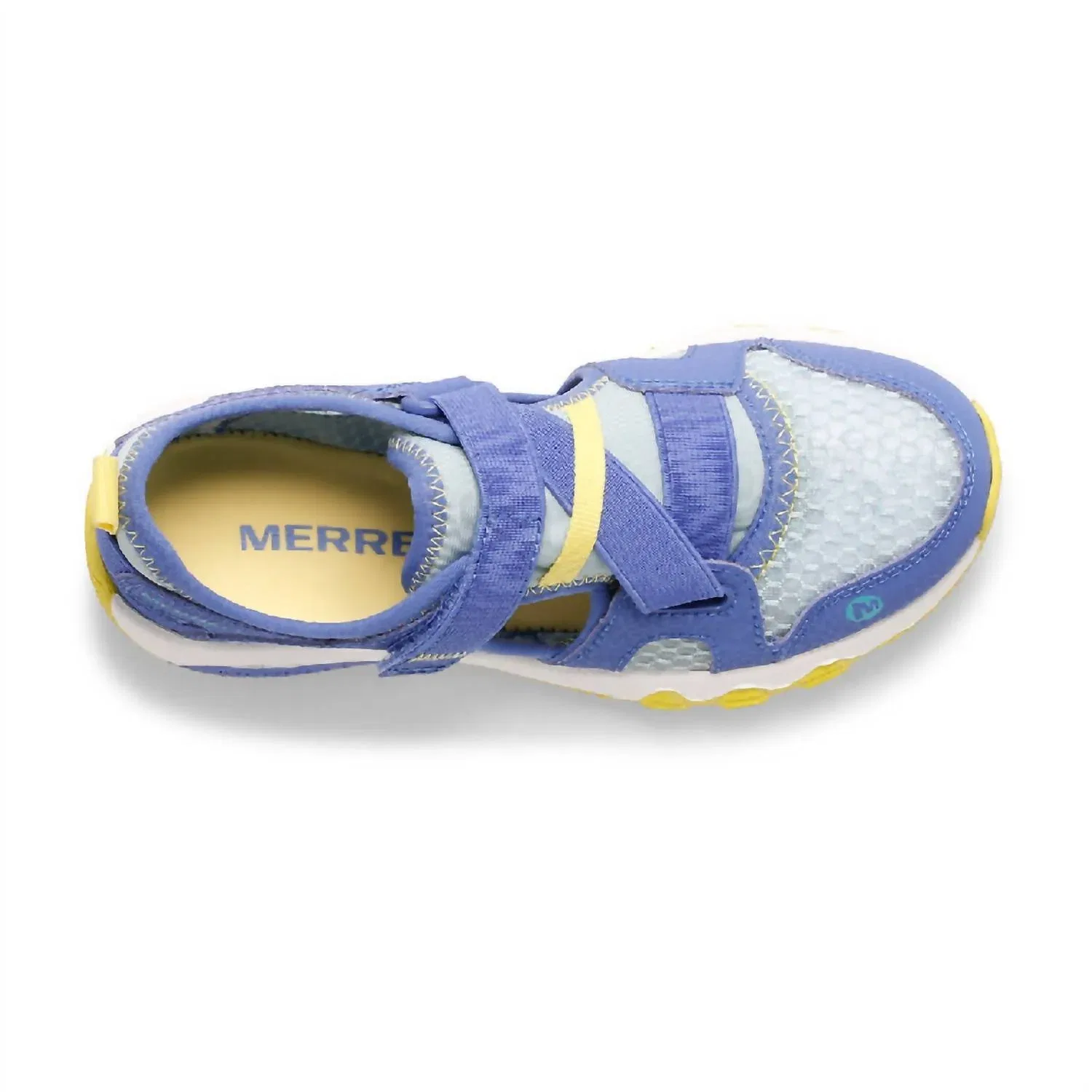 Детские сандалии для мальчиков для воды с быстросохнущим верхом Hydro Water Sandal MERRELL, Free Marlin/Limelight — фото 3