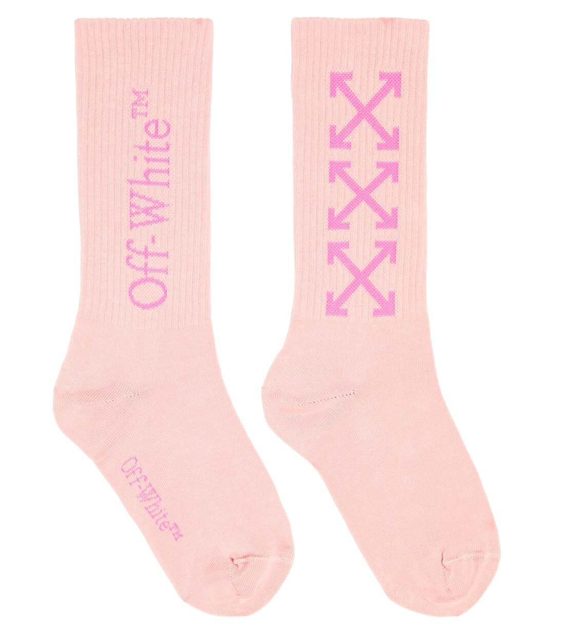 

Жаккардовые носки Arrows из смесового хлопка Off-White, белый