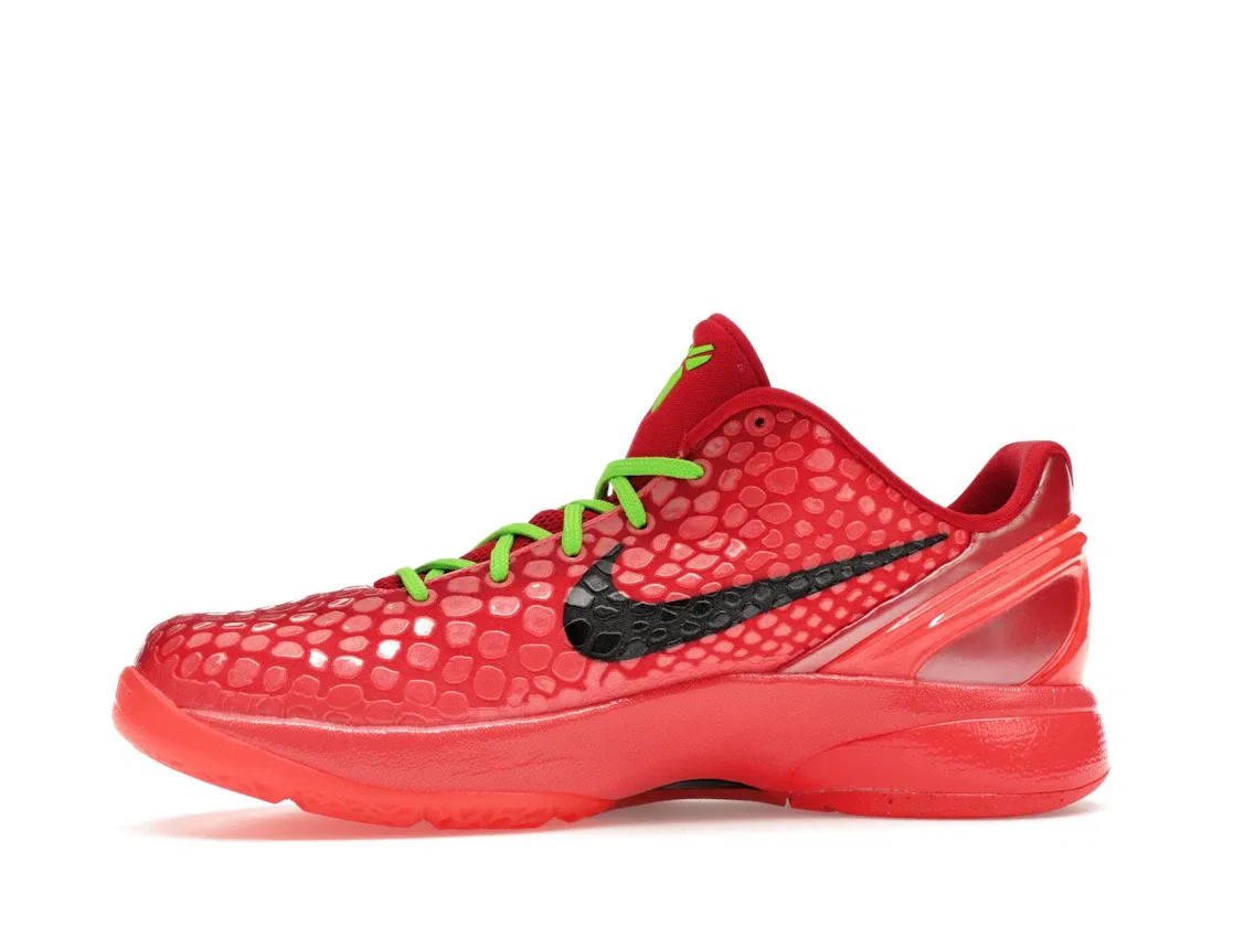 Детские кроссовки для активного отдыха Nike Kobe 6 Protro Reverse Grinch Nike, Bright Crimson/Black/Electric Green — фото 3