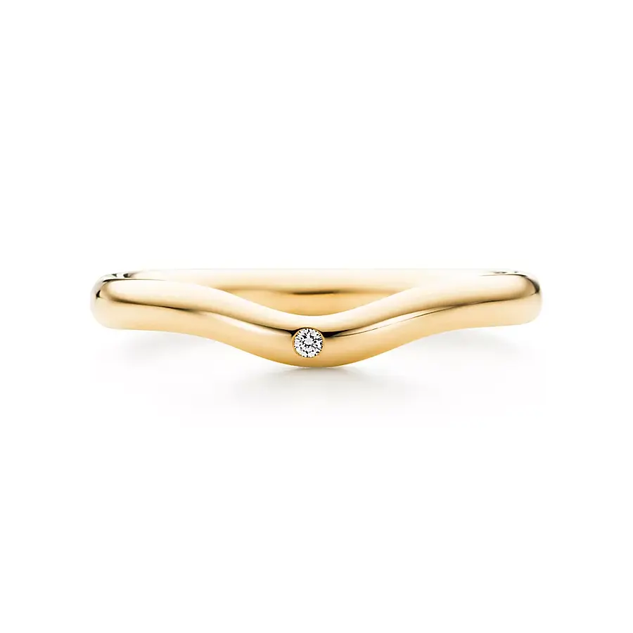 

Кольцо Tiffany & Co. x Elsa Peretti Wedding Band, золото/бриллиант