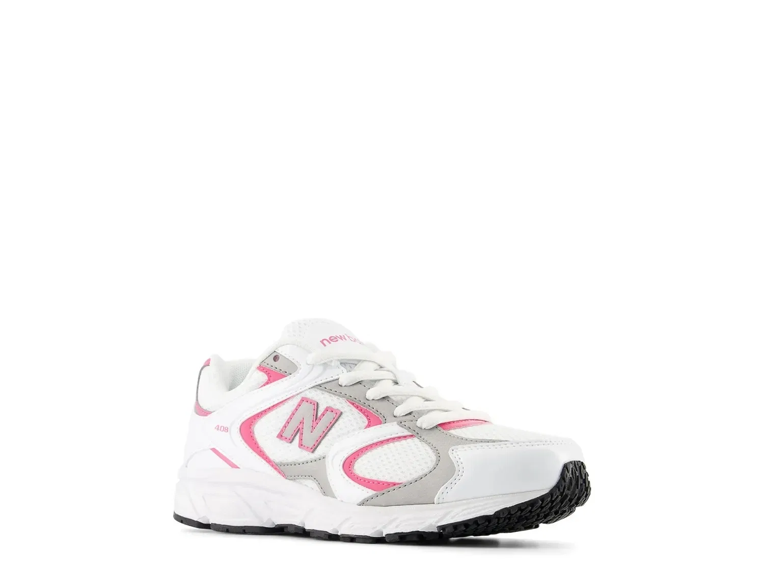 Кроссовки 408, New Balance, белый/розовый