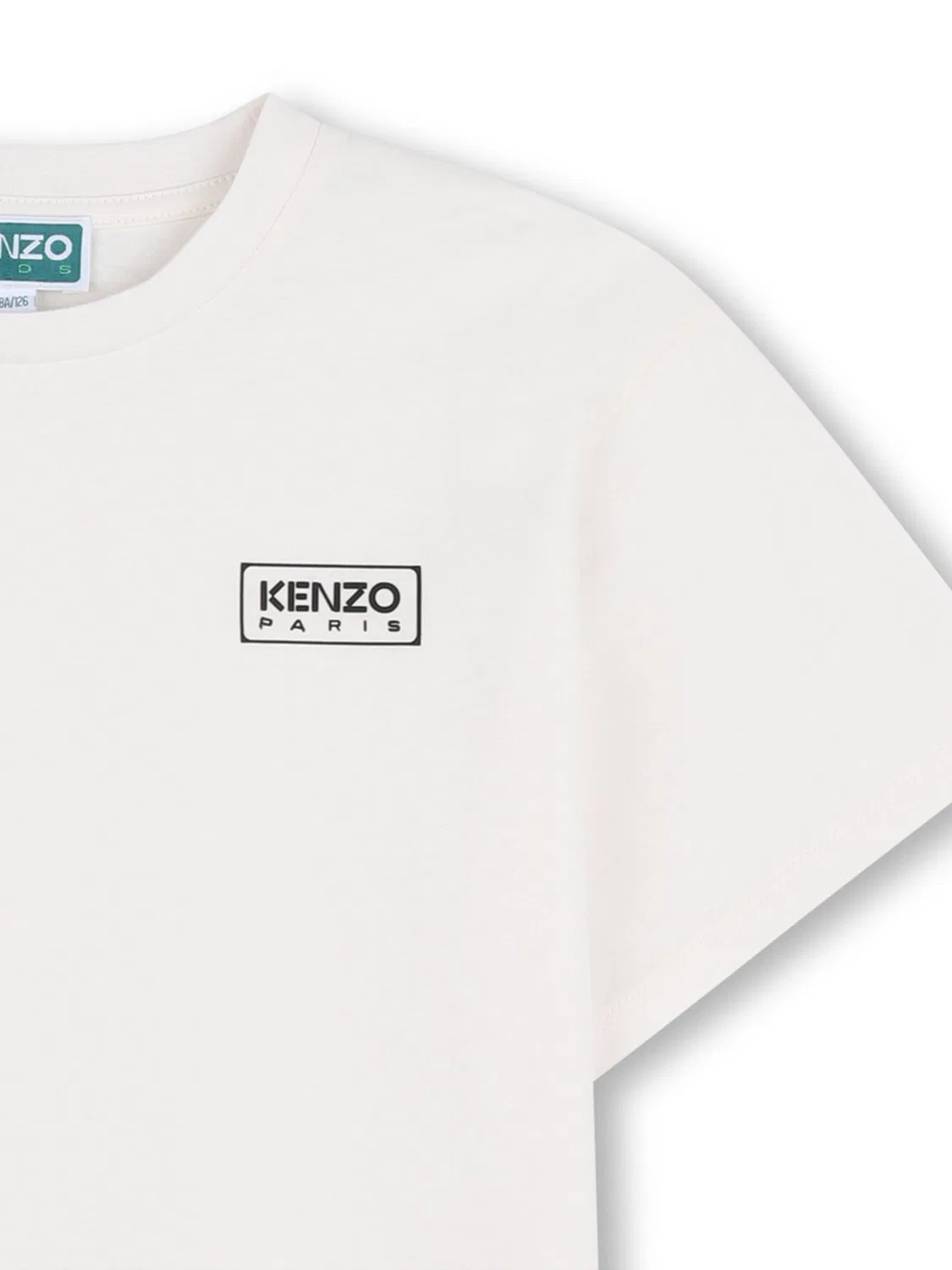Футболка с принтом KENZO KIDS, белый — фото 3