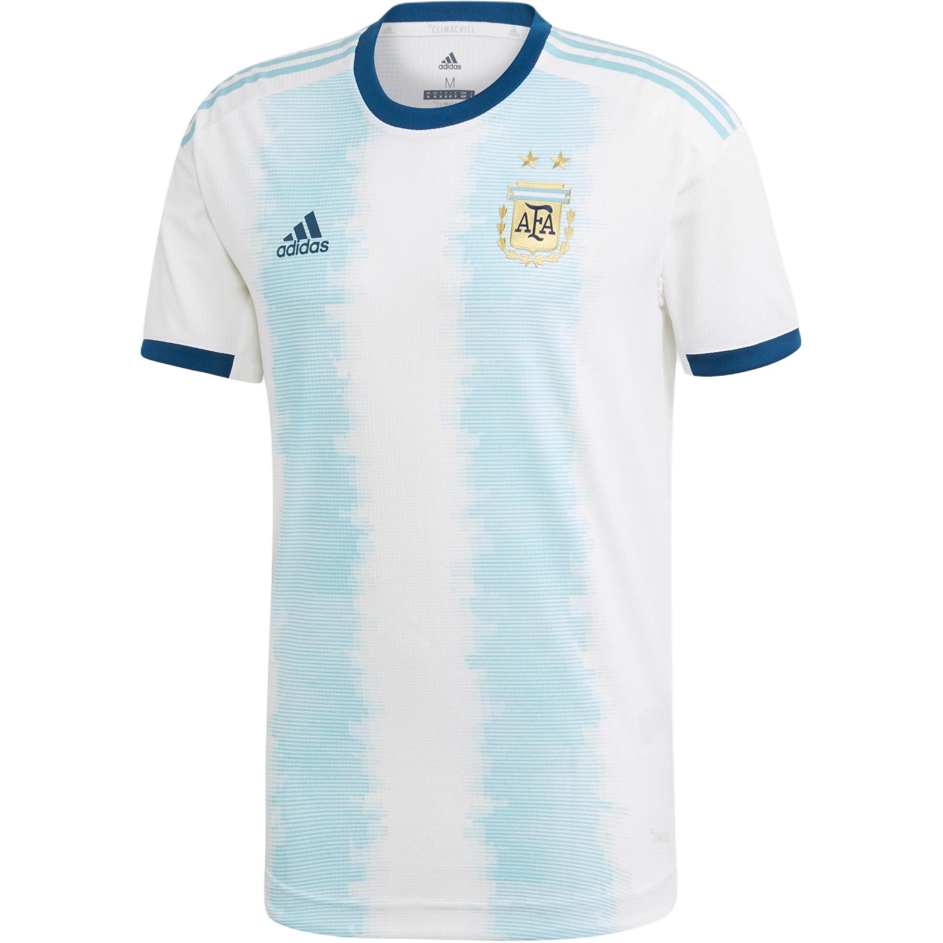 Аргентина MARADONA Climachill футбольная майка мужская белая/светло-зеленая Adidas — фото 2
