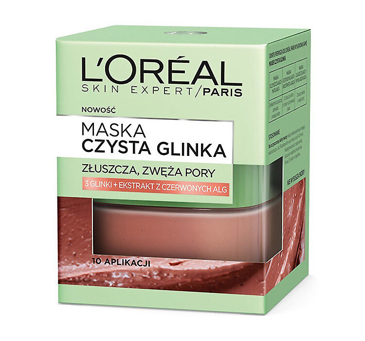 

L'oreal Paris, Skin Expert, разглаживающая маска Pure Clay, 50 мл