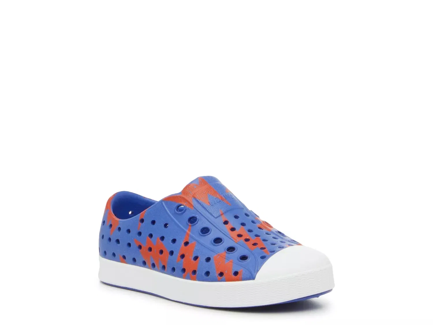 Кроссовки slip-on с принтом Jefferson, Native, UV Blue/Red Lightning Bolt Print