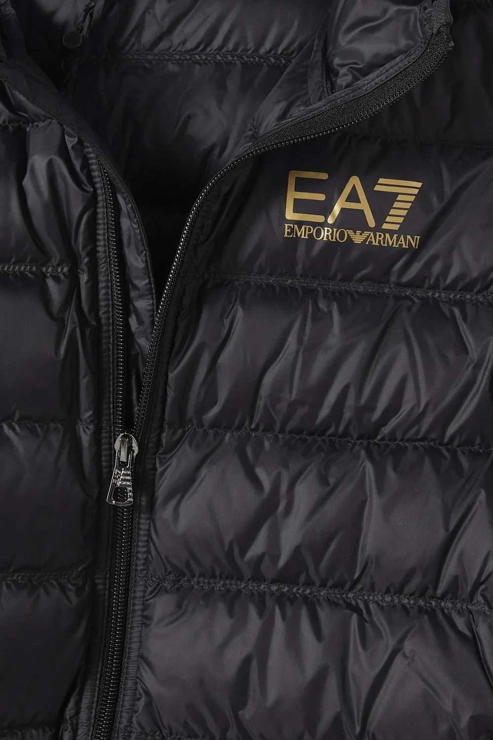 Худи с логотипом EA Emporio Armani, черный — фото 3