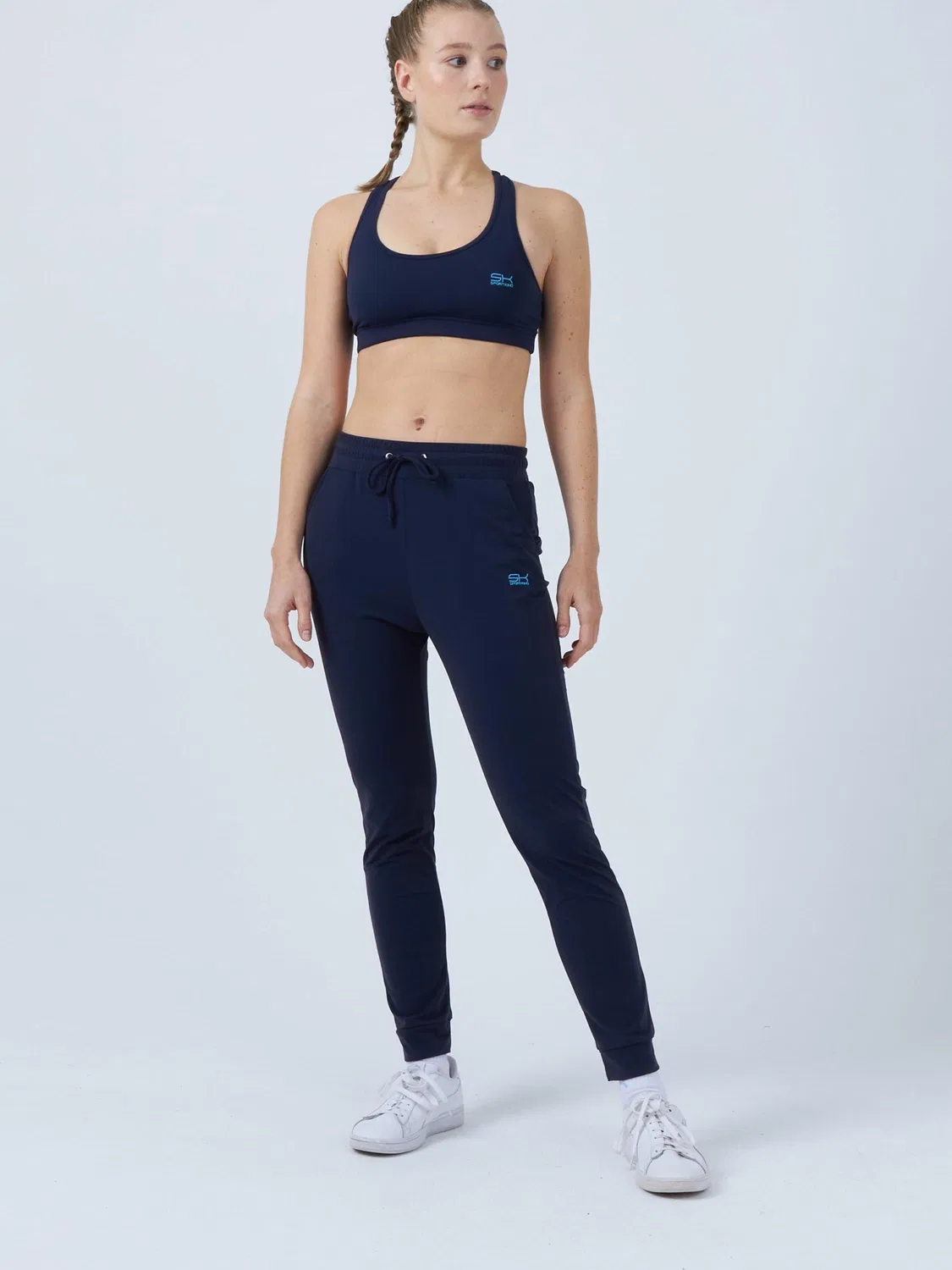 Спортивные брюки Sportkind Regular Workout Pants Jogging Pants темно-синего цвета — фото 2