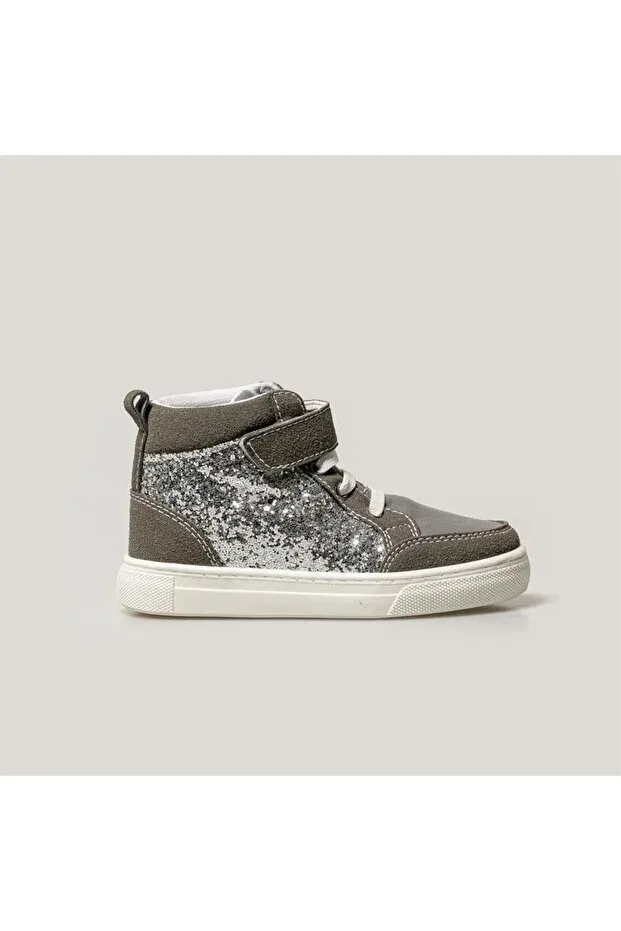 Детские ботинки для девочек с коротким каблуком Merli&Rose, Gray — фото 3