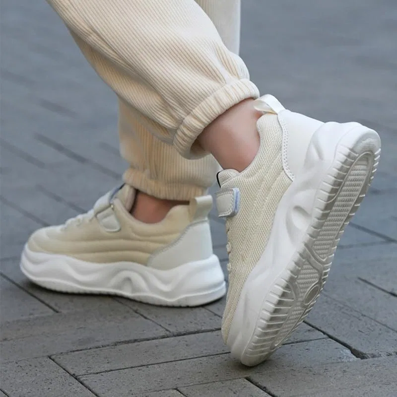 Детские кроссовки для мальчиков с сетчатым верхом, Beige — фото 4
