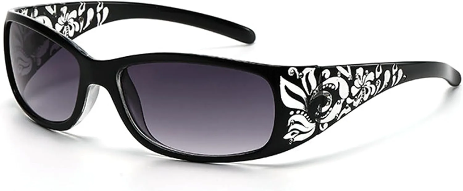 

Модные женские солнцезащитные очки с рельефным узором, квадратной формы, украшенные стразами, в стиле ретро, ​​элегантные летние прямоугольные очки helena, C1