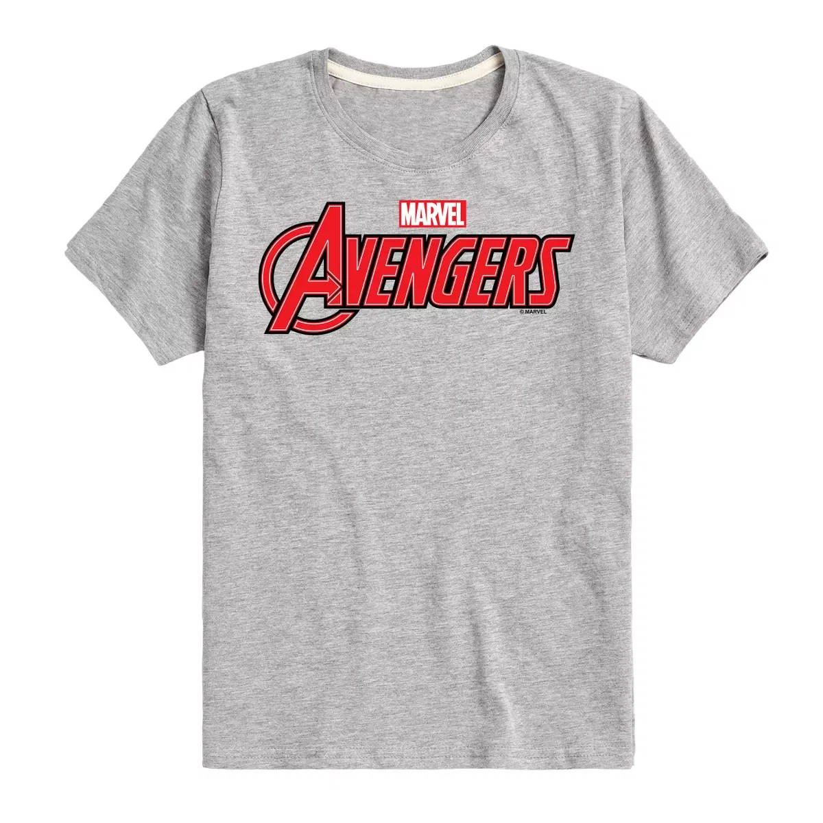 Детская футболка с принтом Marvel Avengers Logo Short Sleeve Graphic T-Shirt Marvel, Athletic Heather