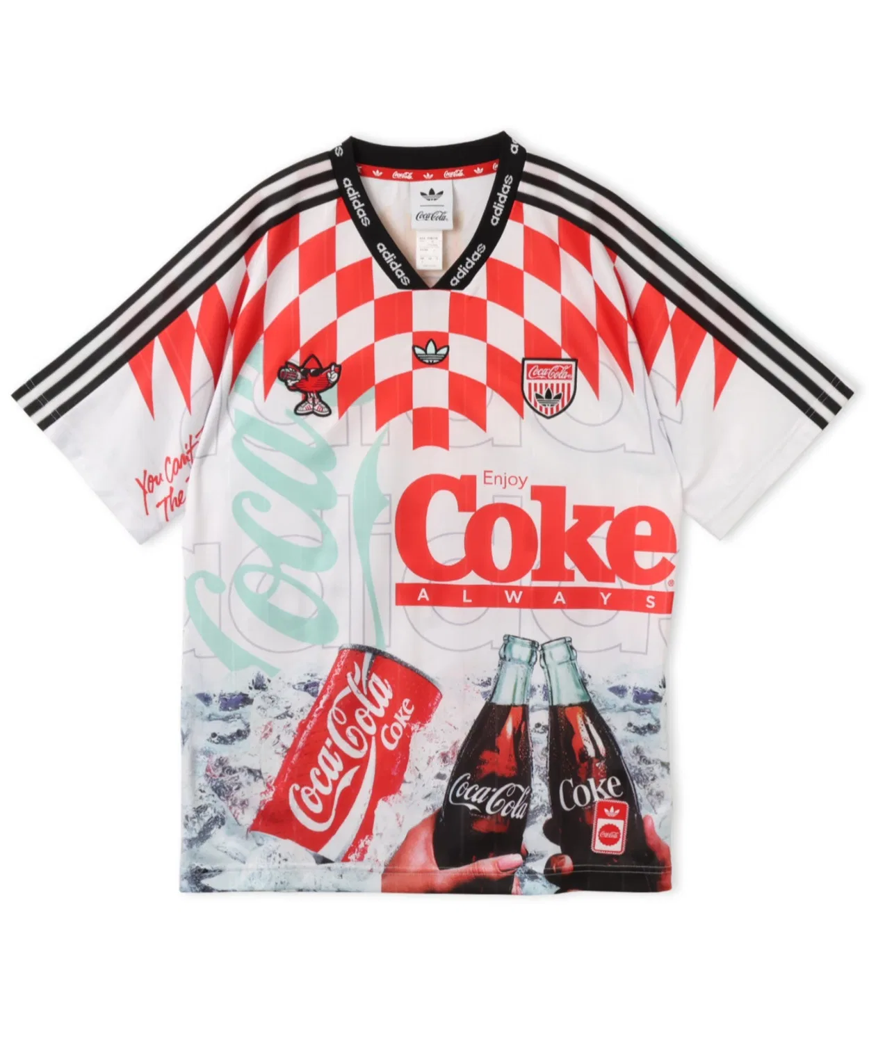 Мужская джерси-куртка с принтом Coca-Cola Classic Sport Mash-Up Adidas, Multi